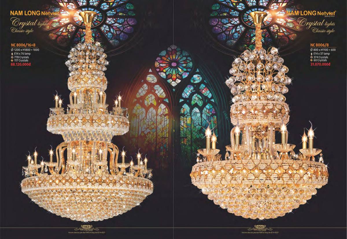 Đèn chùm NAM LONG Net Viet Catalogue và Bảng giá tại Bình Dương /Page 34